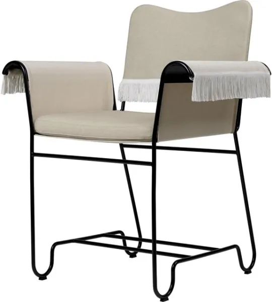 Gubi Tropique Spisebordsstol Med Frynser Sort/Leslie 12
